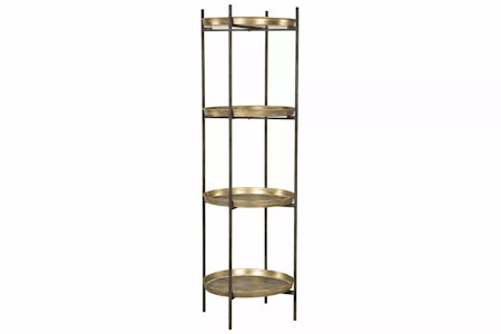 Hylla Brickor Mässing/Svart