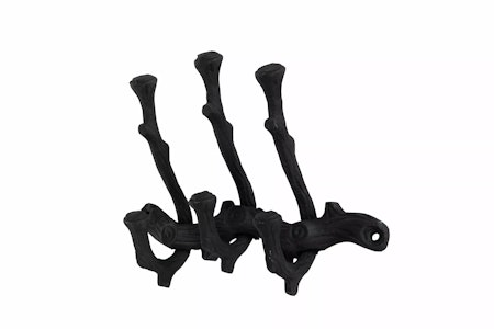 Kroklist Wood Small Svart