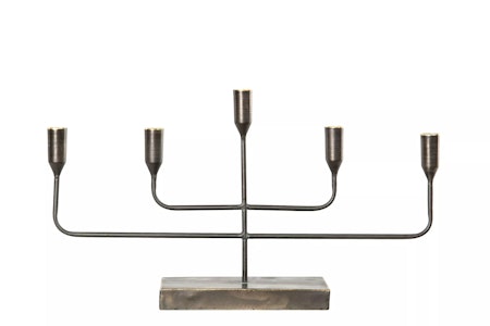 Ljusstake 5arm Svart