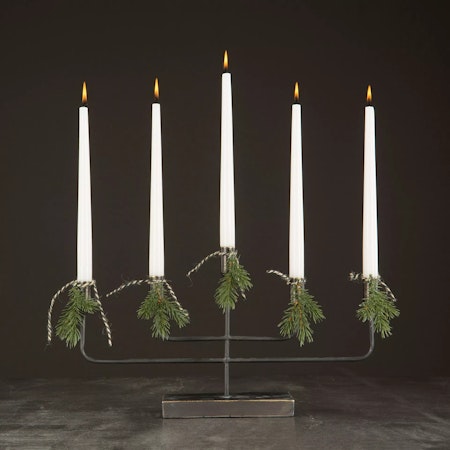 Ljusstake 5arm Svart