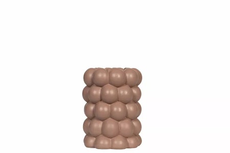 Ljusstake Bubbly Brunrosa Poly