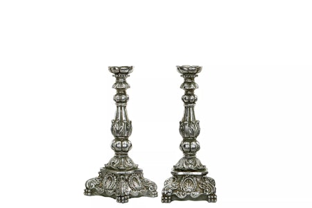 Ljusstake Enya Antik Silver Poly