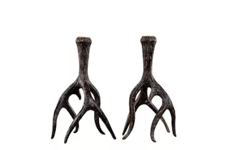 Ljusstake Renhorn Brun Poly