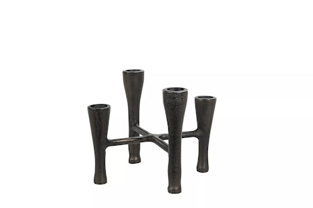 Ljusstake Svart Metall