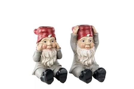 Ljusstake Tomte Kronljus Mix Poly