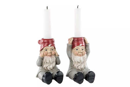 Ljusstake Tomte Kronljus Mix Poly