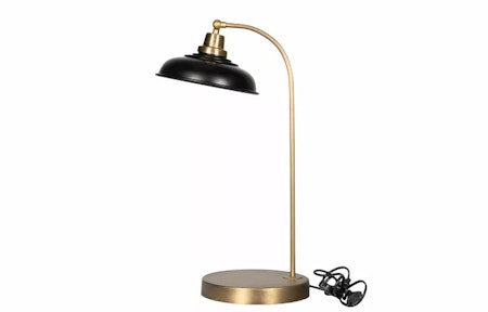 Bordslampa Noa Emalj Shell Svart