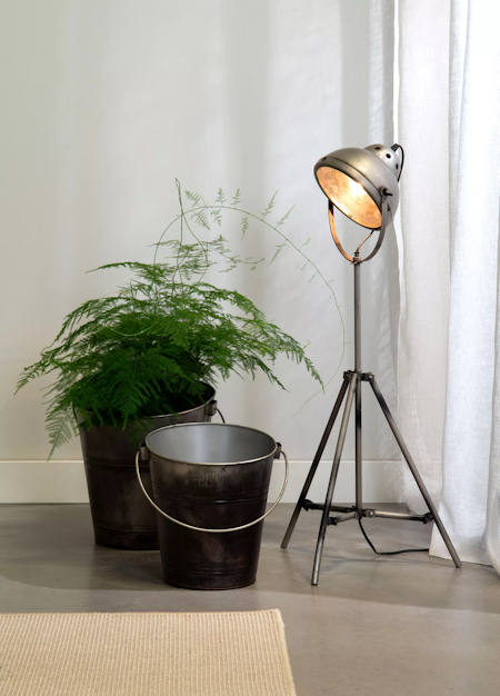 Golvlampa Industri Old Grey