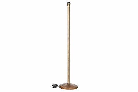 Golvlampa Margo Antik Mässing/Trä