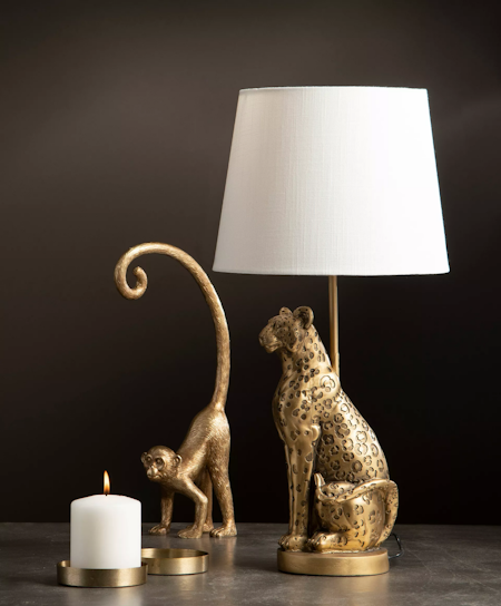 Lampa Leopard Mörkguld