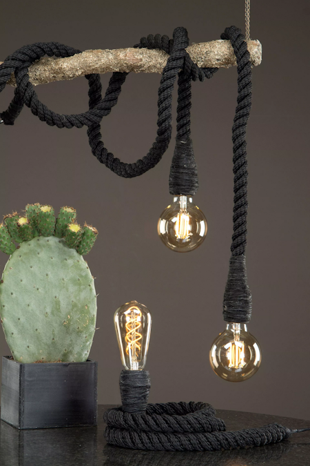 Lampa Rep Svart 150cm (rep)