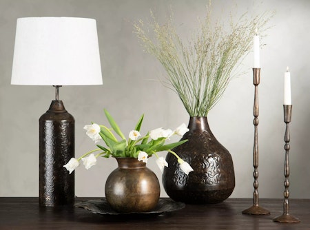 Lampfot Clover Antik Brun