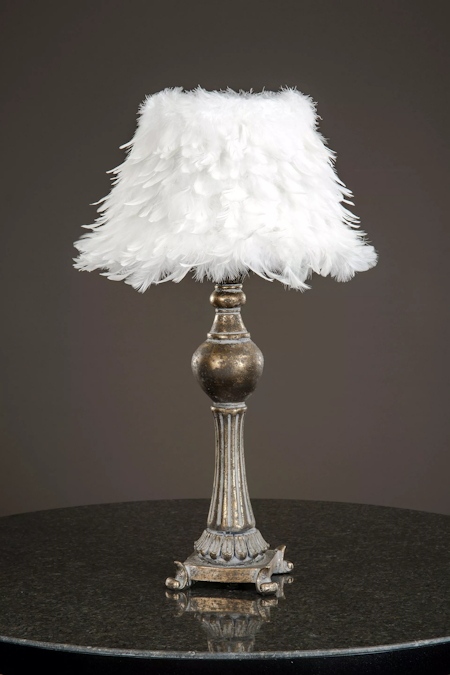 Lampskärm Fjäder Vit