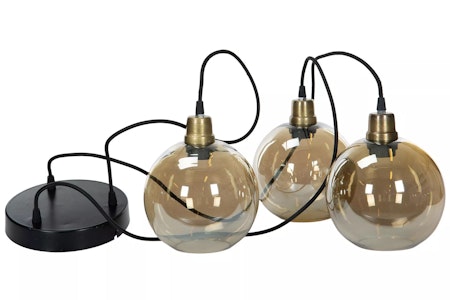 Taklampa Glasklot Champagne