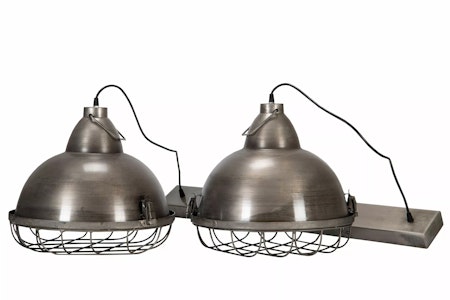 Taklampa Industri Duo Old Grey