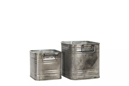 Kruka Kvadrat Cloudy/Rustyt
