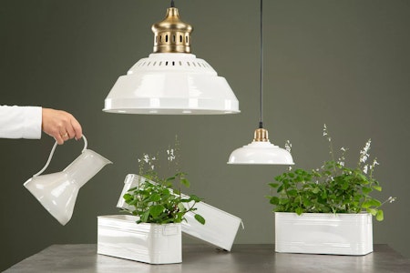 Kruka Kvadrat Emalj Shell