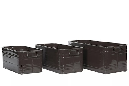 Kruka Kvadrat Emalj Choco