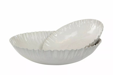 Skål Plisse Emalj Shell