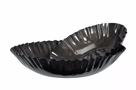 Skål Plisse Grey Onyx