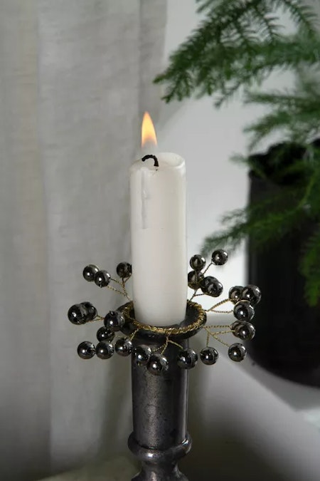 Ljusmanschett Pärlor