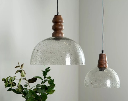 Taklampa Tahi Glas/Trä
