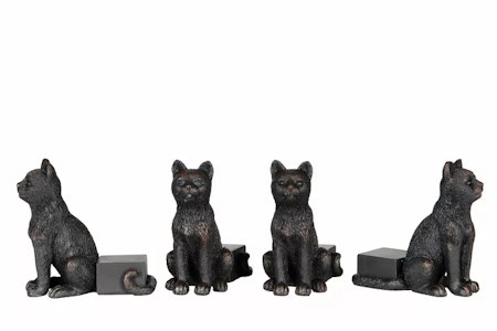 Krukfötter Katt Brun/Svart Poly