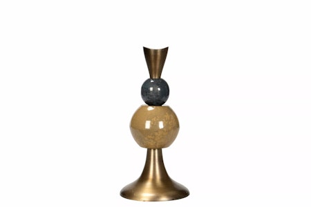 Ljusstake Kronljus Multi Stone Senap