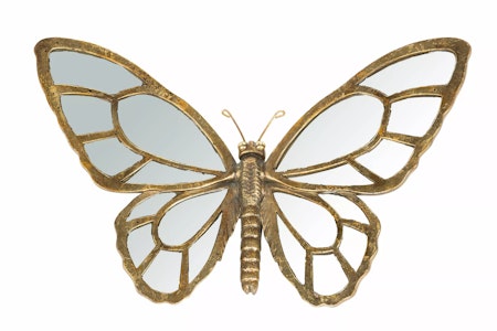Spegel Fjäril Guld Poly