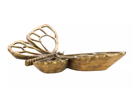 Spegel Fjäril Guld Poly
