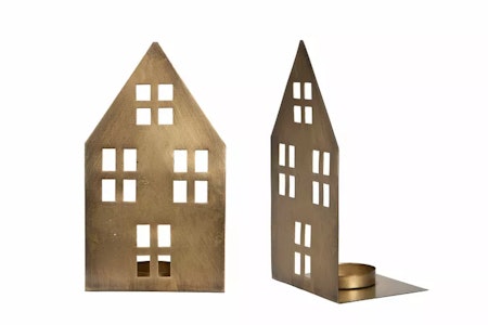 Ljushållare Hus Antik Mässing