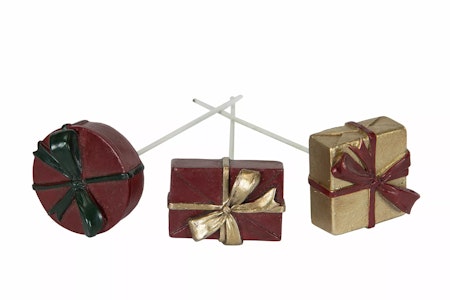 Paket Stick Röd/Guld Mix Poly