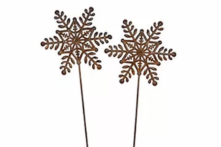 Snöflinga Stick Metall Brun