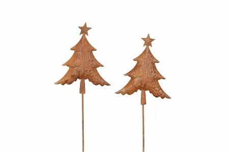 Julgran Stick Metall Rost