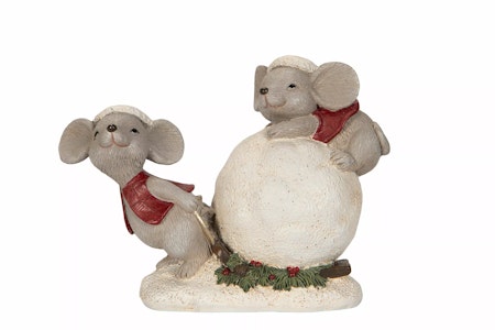 Möss Med Snöboll Poly