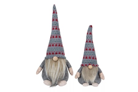 Tomte Stående Grå Mix