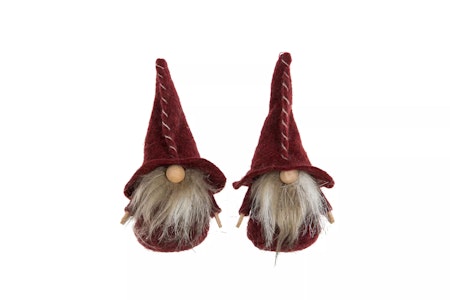 Tomte Stående Mörkröd
