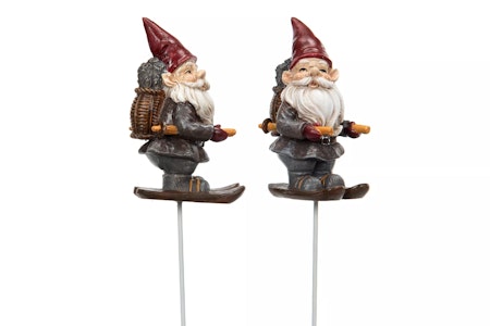 Tomte Stick Skidåkare Poly