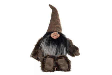 Tomte Troll Sittande Brun