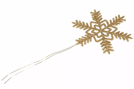 Julgranstopp Snöflinga Bella Guld