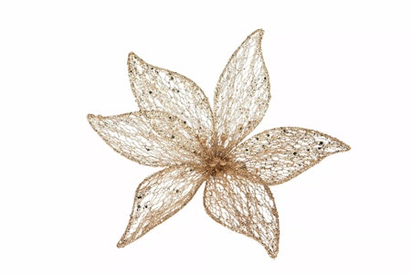 Blomma Guld Clip