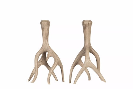Ljusstake Renhorn Natur Poly