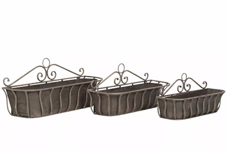 Blomlåda Med Insats Metall