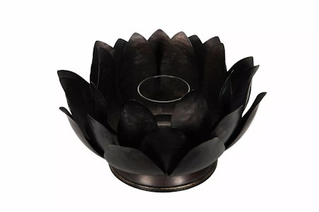 Ljuslykta Tea Svart/Mässing