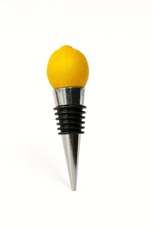 Lemon wine stopper