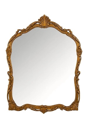 Normandie mirror antique gold