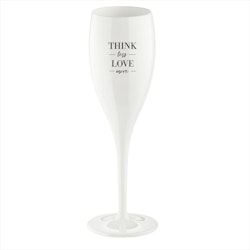 Think Less Love More, Champagneglas