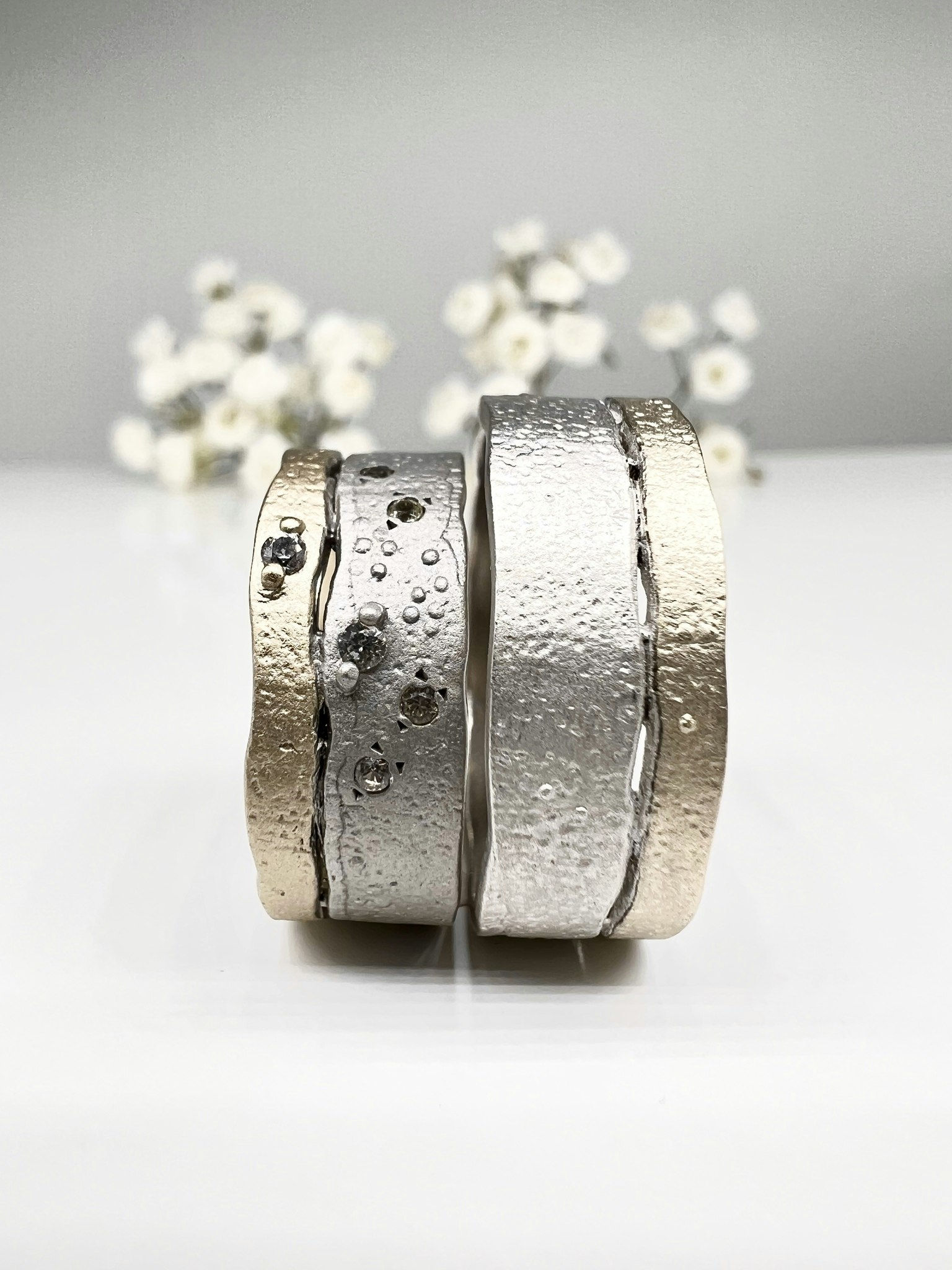 Misty Forest "Universe" Ring - 18K Vitguld med Rhodium