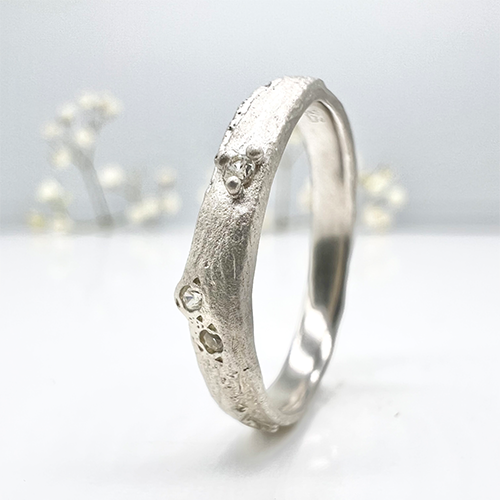 Misty Forest "Wave" Ring - Silver