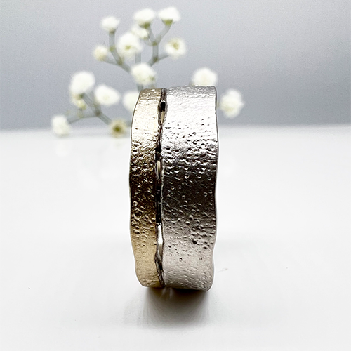 Misty Forest "Earth" Mens Ring - Silver